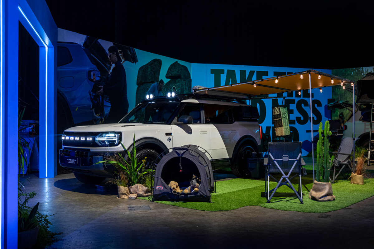 The Bronco Basecamp - showing off its camping potential. Photo: Ford Australia.
