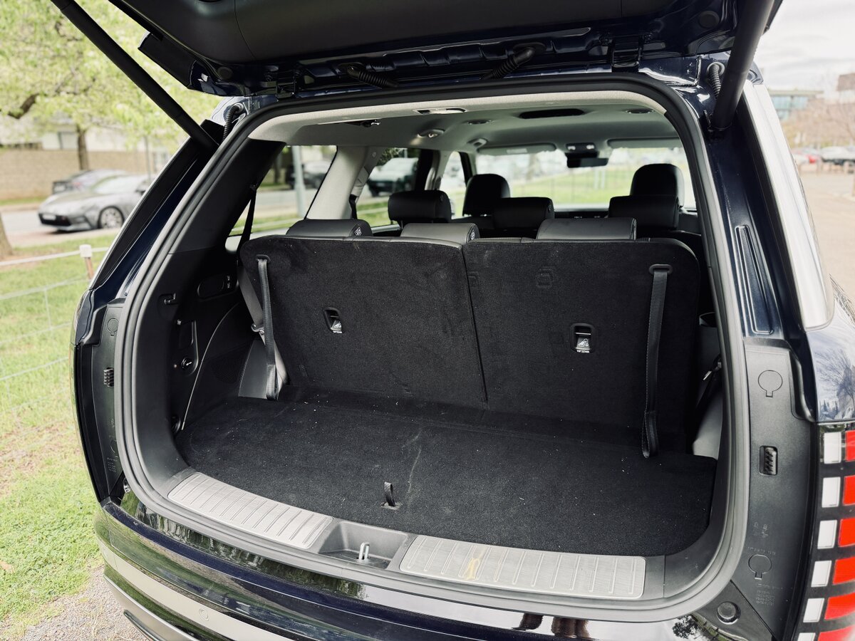 Still a usable boot, even with the rearmost seats up. Photo: James Coleman.