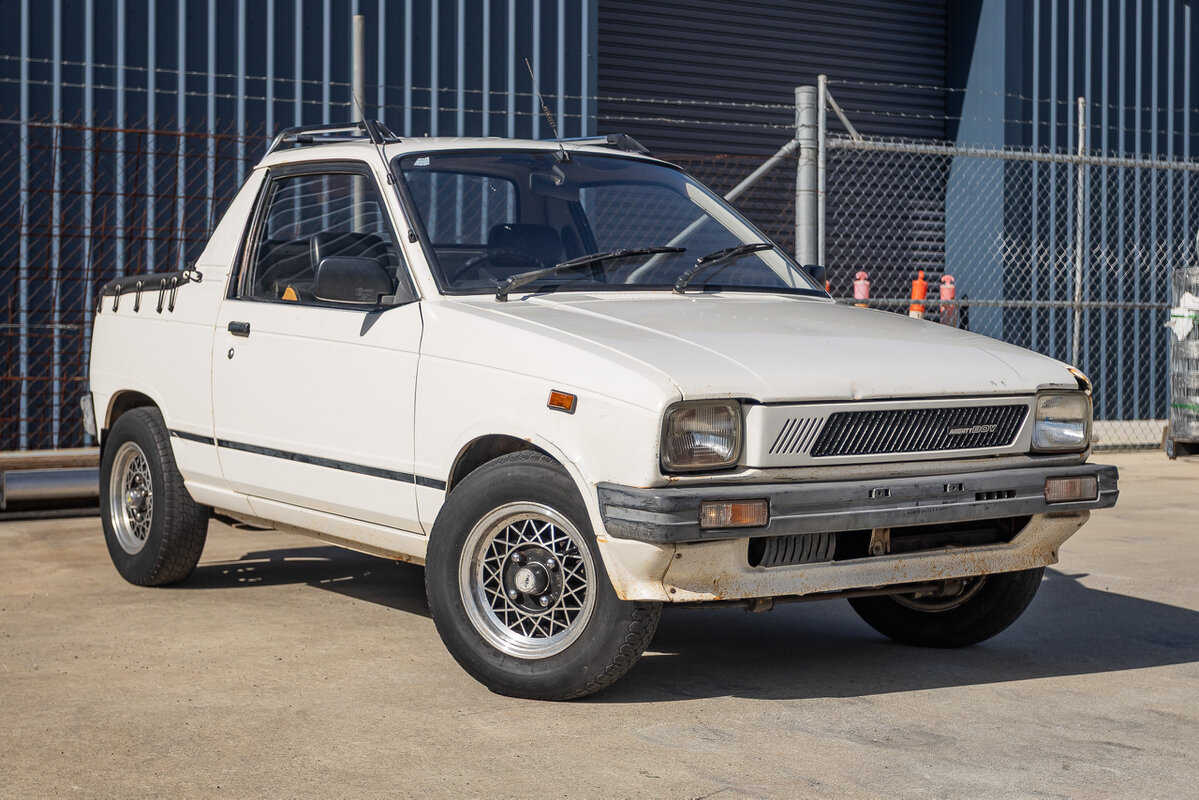 This 1985 Suzuki Mighty Boy was also rescued by Beyond the Redline.
