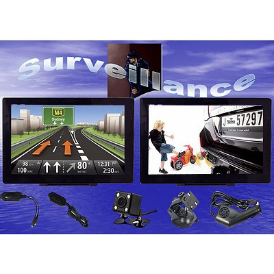 5 inch GPS & Wireless Reversing Camera with Night Vision Bluetooth & Australian Maps - Brand New