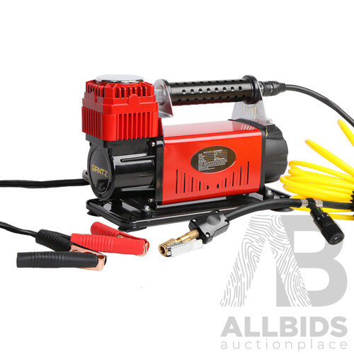 Giantz 12V Portable Air Compressor - Red
