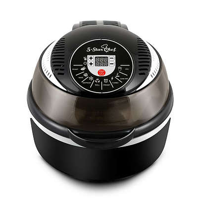 10L 8 Function Convection Oven Cooker - Black - Free Shipping