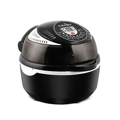 10L 8 Function Convection Oven Cooker - Black - Free Shipping