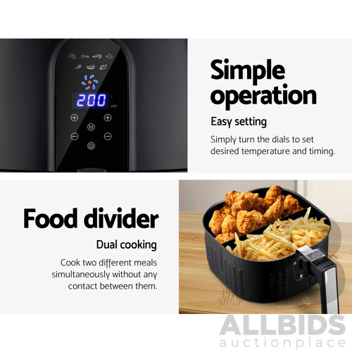 7L Oil Free Air Fryer - Black - Free Shipping