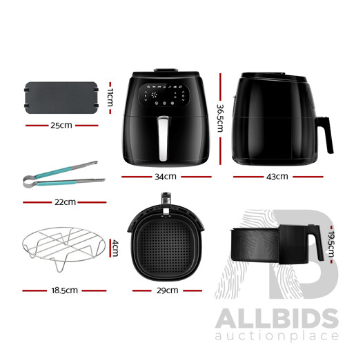 Air Fryer 8.5L LCD Digital Oil Free Deep Frying Cooker Accessories Rack - Brand New - Free Shipping