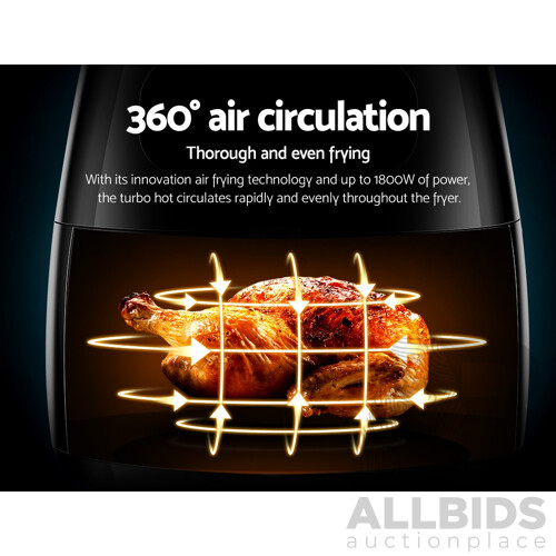 Air Fryer 8.5L LCD Digital Oil Free Deep Frying Cooker Accessories Rack - Brand New - Free Shipping