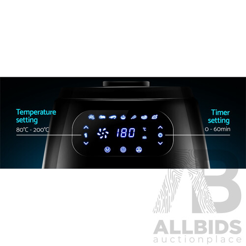 Air Fryer 8.5L LCD Digital Oil Free Deep Frying Cooker Accessories Rack - Brand New - Free Shipping