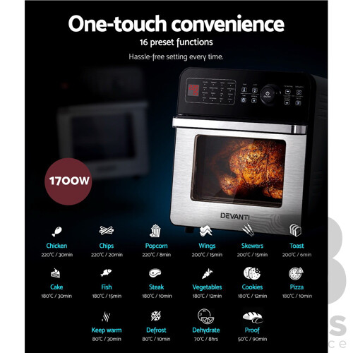 Air Fryer 18L Fryers Oil Free Oven Airfryer Kitchen Cooker Accessories - Brand New - Free Shipping