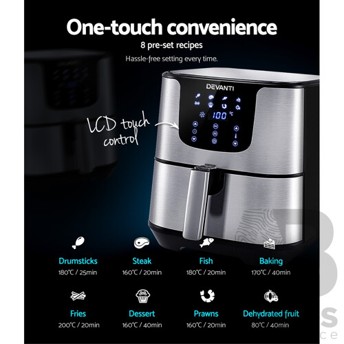 Air Fryer 7L LCD Fryers Oil Free Oven Airfryer Kitchen Healthy Cooker - Brand New - Free Shipping