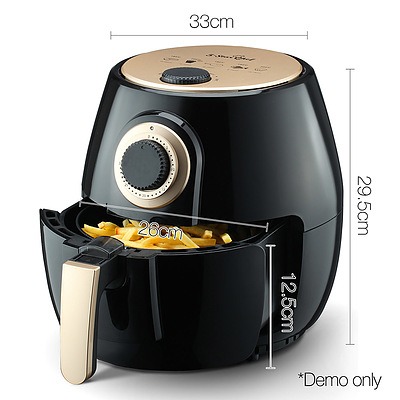 4L Oil Free Air Fryer - Black - Free Shipping