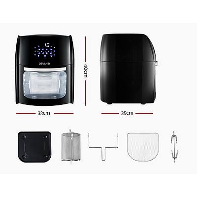 12L Air Fryer LCD Digital Low Oil Deep Frying Oven Healthy Kitchen Cooker - Brand New - Free Shipping