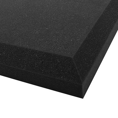 Set of 20 Flat Ceiling Acoustic Foam - Black