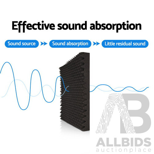 Set of 20 Acoustic Foam - Eggshell