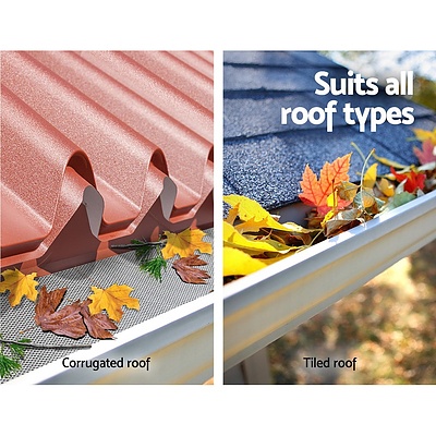 20 Piece Aluminium Gutter Guard - Silver - Free Shipping