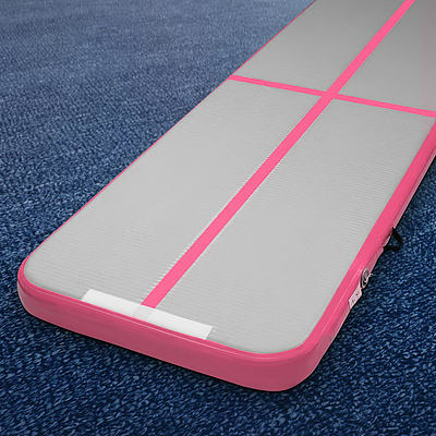 Everfit 3m x 1m Air Track Mat Gymnastic Tumbling Pink and Grey - Brand New - Free Shipping
