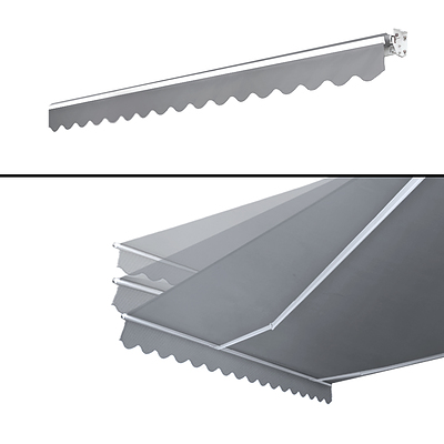 Instahut 4M x 3M Outdoor Folding Arm Awning - Pegru - Free Shipping