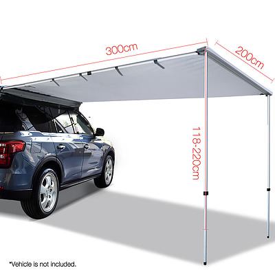 2X3M Car Awning - Grey - Brand New - Free Shipping