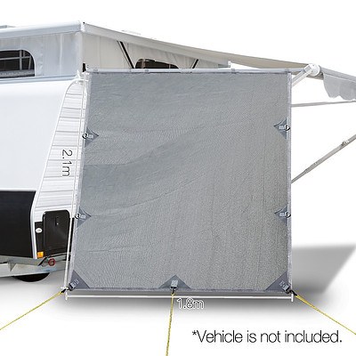 Caravan Roll Out Awning Pop Top End Wall - Grey