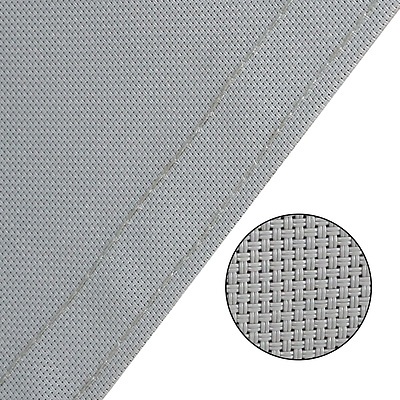 3m x 2.5m Retractable Straight Drop Roll Down Awning - Grey - Free Shipping