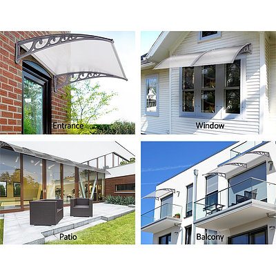 DIY Window Door Awning Transparent 1 x 1M - Brand New - Free Shipping