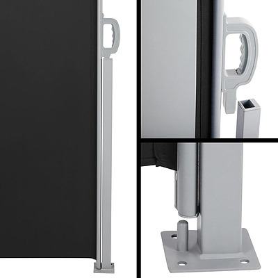 Retractable Side Awning 1.8 x 3M - Black