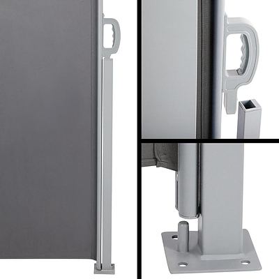 Retractable Side Awning 1.8 x 3M - Grey - Free Shipping