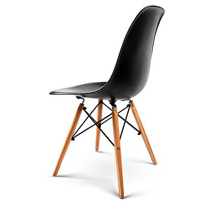 Set of 4 Retro Beech Wood Dining Chair - Black - Brand New - Free Shipping