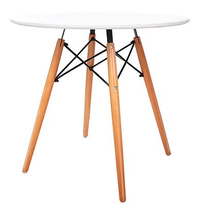 Round Wooden Dining Table - White - Brand New - Free Shipping