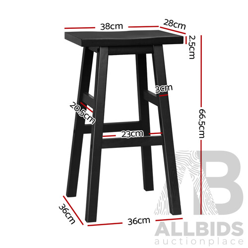 Set of 2 Baden Bar Stools Black - Brand New - Free Shipping