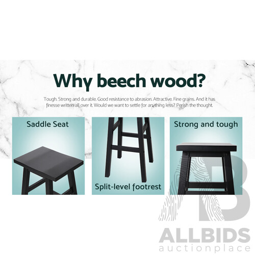 Set of 2 Baden Bar Stools Black - Brand New - Free Shipping