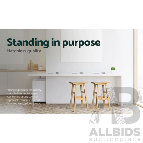 Set of 2 Baden Bar Stools Natural - Brand New - Free Shipping