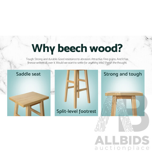 Set of 2 Baden Bar Stools Natural - Brand New - Free Shipping