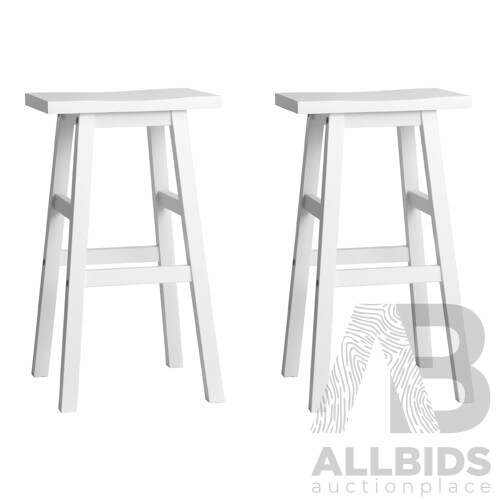 Set of 2 Baden Bar Stools White - Brand New - Free Shipping