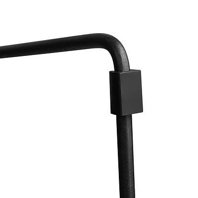 Ser of 2 PE Wicker Backless Bar Stool - Black - Free Shipping