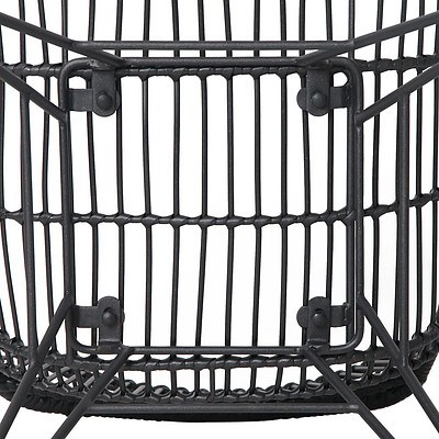 Set of 2 Rattan Dining Chair Black - Brand New - Free Shipping