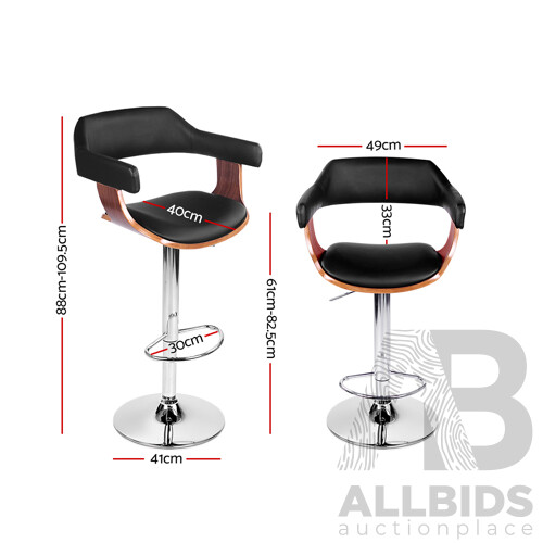 Wooden Bar Stool - Black and Wood - Brand New - Free Shipping