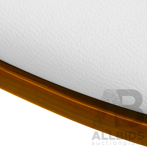 Wooden Swivel Bar Stool - White - Free Shipping