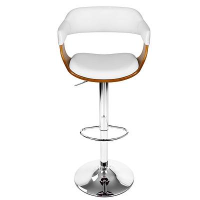 Wooden Swivel Bar Stool - White - Free Shipping