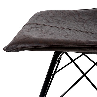 Set of 2 PU Leather Dining Chair - Walnut - Free Shipping