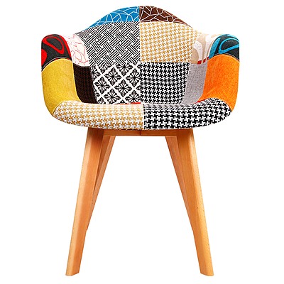 Set of 2 Replica Eames Armchairs Fabric - Brand New - Free Shipping