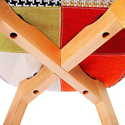 Set of 2 Replica Eames Armchairs Fabric - Brand New - Free Shipping