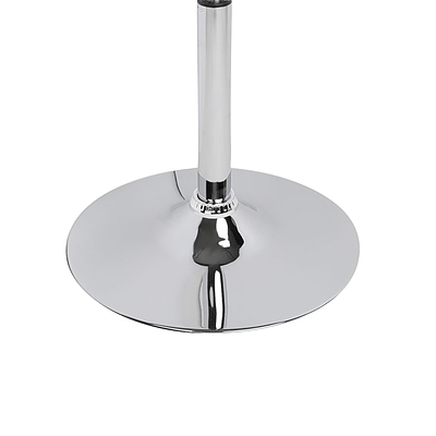 Set of 2 Swivel PU Leather Bar Stool - Black - Free Shipping