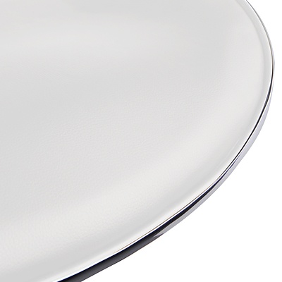 Set of 2 PU Leather Bar Stool - White - Free Shipping