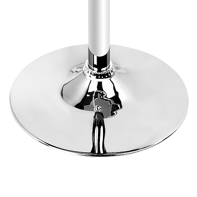 Set of 2 PU Leather Kitchen Bar Stools - Black - Free Shipping