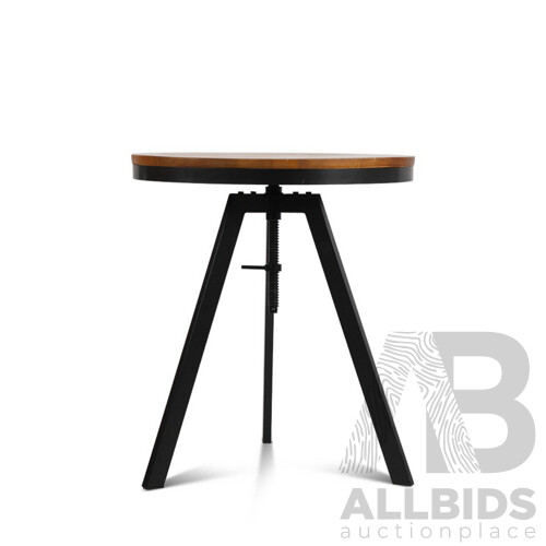 Elm Wood Round Dining Table - Dark Brown - Brand New - Free Shipping