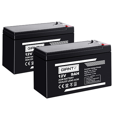 2X 12V 9Ah SLA Battery AGM Rechargeable Sealed Lead Acid Batteries