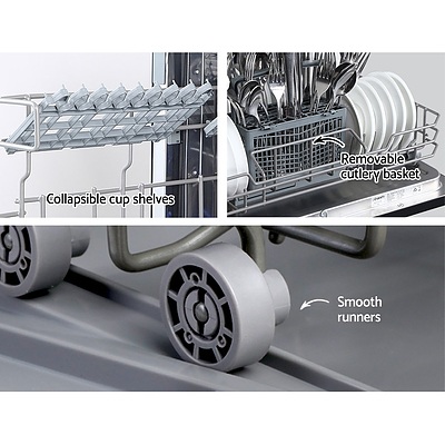 Benchtop Dishwasher 6 Place Setting Counter Bench Top Dish Washer Black - Brand New - Free Shipping