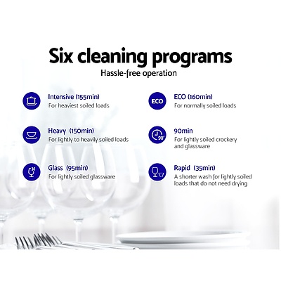 Benchtop Dishwasher Counter Bench Top Freestanding Dish Washer 8 Place - Brand New - Free Shipping