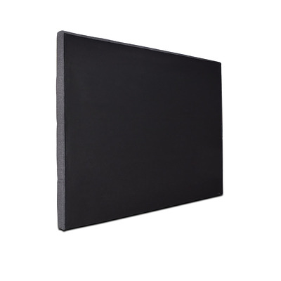 Double Size Upholstered Fabric Headboard - Dark Grey