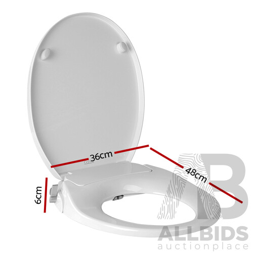 Non Electric Bidet Toilet Seat - White - Free Shipping